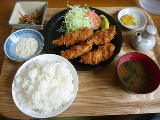 カキフライ定食